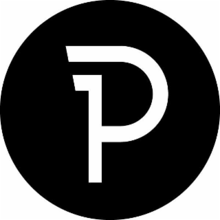 STYLIZED LETTER P ENCOMPASSED INSIDE A CIRCULAR OBJECT