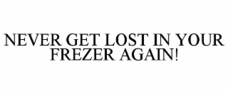 NEVER GET LOST IN YOUR FREEZER AGAIN!