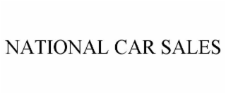 NATIONAL CAR SALES