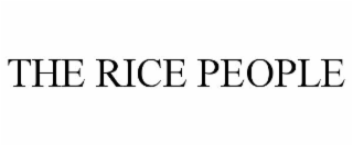 THE RICE PEOPLE