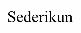 SEDERIKUN