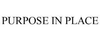 PURPOSE IN PLACE