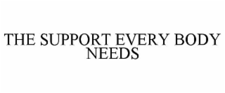 THE SUPPORT EVERY BODY NEEDS