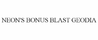 NEON'S BONUS BLAST GEODIA