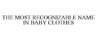THE MOST RECOGNIZABLE NAME IN BABY CLOTHES