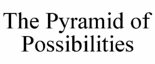 THE PYRAMID OF POSSIBILITIES