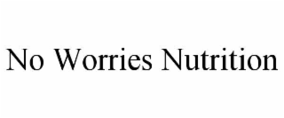 NO WORRIES NUTRITION