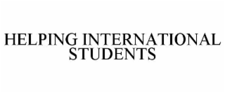 HELPING INTERNATIONAL STUDENTS