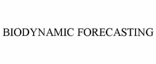 BIODYNAMIC FORECASTING