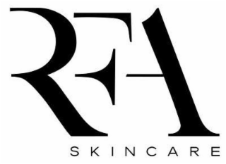 APPARENT LETTERS R, F, A AND THE WORD SKINCARE