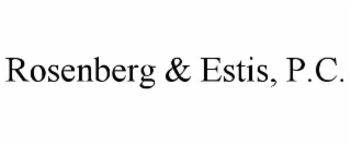 ROSENBERG & ESTIS, P.C.