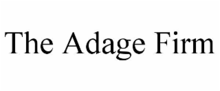 THE ADAGE FIRM
