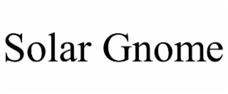 SOLAR GNOME