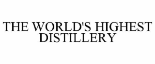 THE WORLD'S HIGHEST DISTILLERY