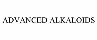 ADVANCED ALKALOIDS