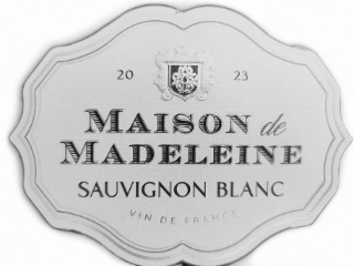 20 23 MAISON DE MADELEINE SAUVIGNON BLANC VIN DE FRANCE