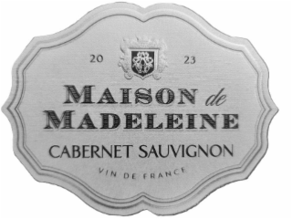 20 23 MAISON DE MADELEINE CABERNET SAUVIGNON VIN DE FRANCE