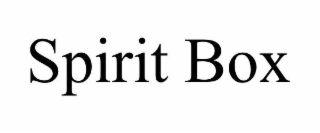 SPIRIT BOX