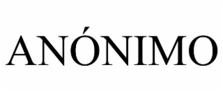 ANÓNIMO