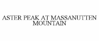 ASTER PEAK AT MASSANUTTEN MOUNTAIN