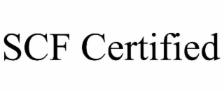 SCF CERTIFIED