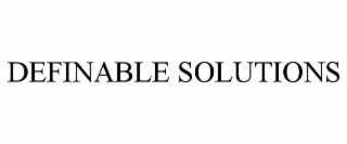 DEFINABLE SOLUTIONS