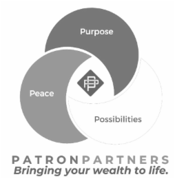 PEACE PURPOSE POSSIBILITIES, 2 INTERLOCKING LETTER 