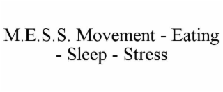 M.E.S.S. MOVEMENT - EATING - SLEEP - STRESS