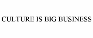 CULTURE IS BIG BUSINESS