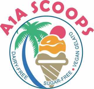 A1A SCOOPS, DAIRY- FREE, SUGAR-FREE . VEGAN GELATO,