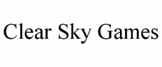 CLEAR SKY GAMES