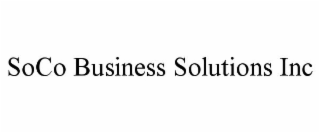 SOCO BUSINESS SOLUTIONS INC