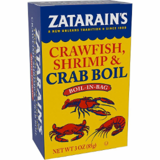 ZATARAIN'S A NEW ORLEANS TRADITION SINCE 1889 CRAWFISH, SHRIMP & CRAB BOIL BOIL-IN-BAG NET WEIGHT 3 OZ (85G)