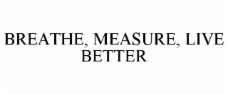 BREATHE, MEASURE, LIVE BETTER
