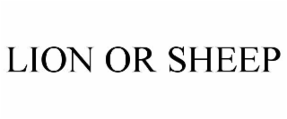 LION OR SHEEP