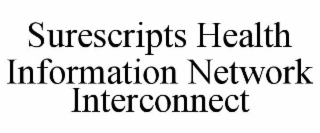 SURESCRIPTS HEALTH INFORMATION NETWORK INTERCONNECT