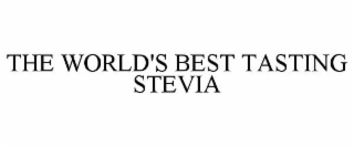 THE WORLD'S BEST TASTING STEVIA