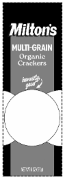 MILTON'S MULTI-GRAIN ORGANIC CRACKERS HONESTLY, GOOD NET WT 6 OZ (170G)