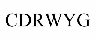 CDRWYG