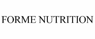 FORME NUTRITION