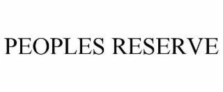 PEOPLES RESERVE