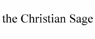 THE CHRISTIAN SAGE