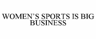 WOMEN'S SPORTS IS BIG BUSINESS