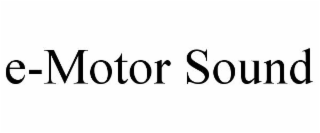 E-MOTOR SOUND