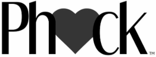 THE WORD PHUCK WITH A HEART IN PLACE OF THE LETTER U