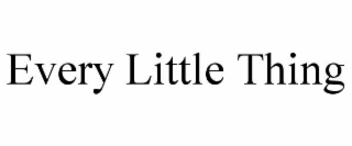 EVERY LITTLE THING