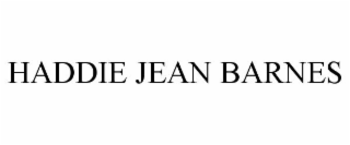 HADDIE JEAN BARNES