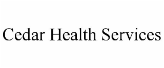 CEDAR HEALTH SERVICES