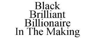 BLACK BRILLIANT BILLIONAIRE IN THE MAKING