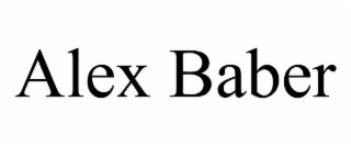 ALEX BABER